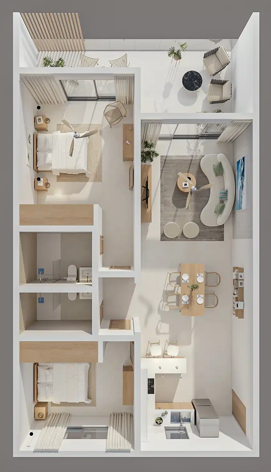 112 m2 Apartment Floor Plan