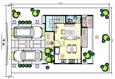 House Type B 1st Level Plan