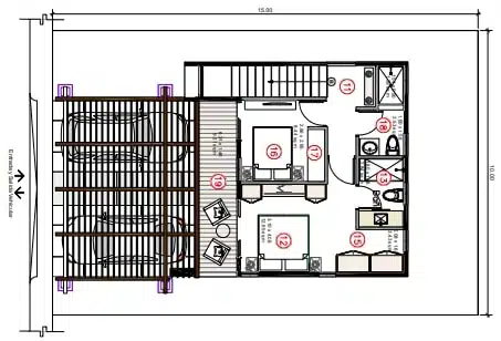 House Type B 2nd Level Plan