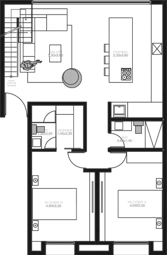 2BR Penthouse - Entry level